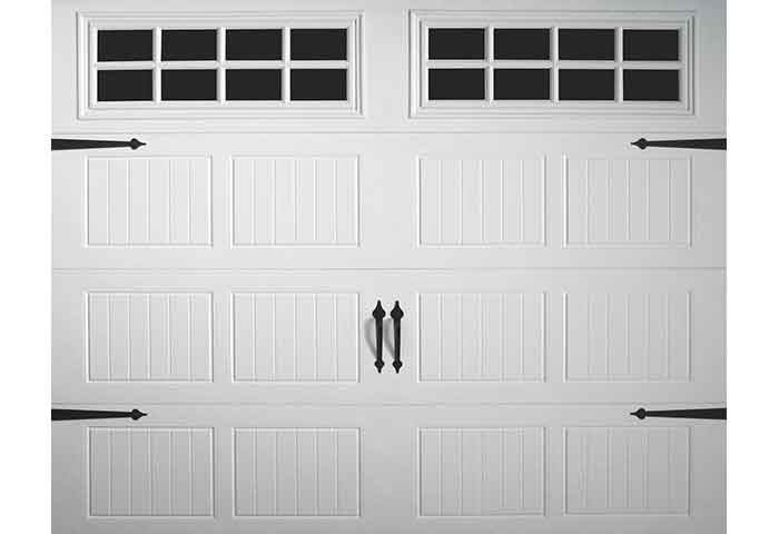 Exterior photo of Residential Steel Carriage Style Garage Door