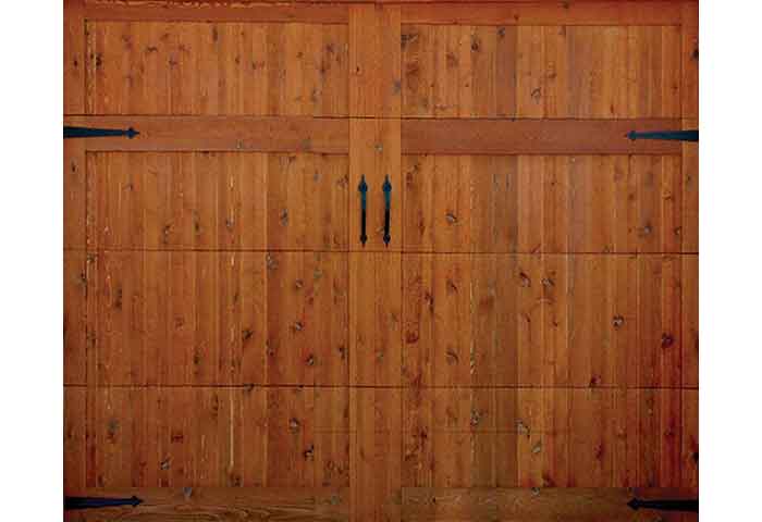 Exterior photo of Residential wood overlay Garage Door